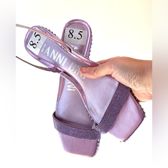 GIANNI BINI ELENA BLING STUDDED LOW DETAIL SLINGS - Picture 3 of 9